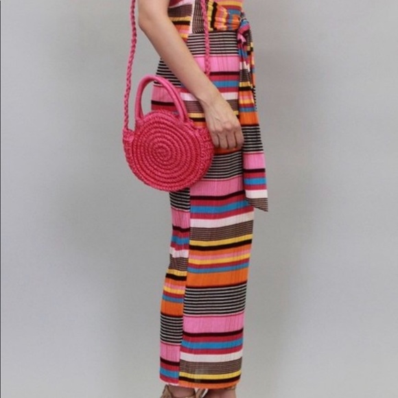 Rainbow Striped Midi Dress - Picture 2 of 4